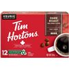 Image 1 : CASE W/SIX 12 PACKS OF KEURIG TIMS DARK ROAST PODS