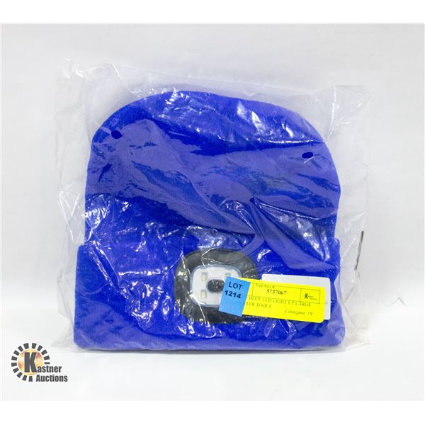 NEW BLUE LED LIGHT UP LARGE WINTER TOQUE