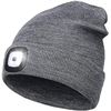 Image 1 : NEW GRAY BLUETOOTH RECHARGEABLE 4 LED HAT