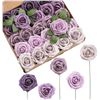 Image 1 : NEW BOX OF ARTIFICIAL FLOWERS - 25PCS OF DIFFERENT