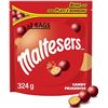 NEW 2 X 324G BAGS OF MALTESERS, RESEALABLE