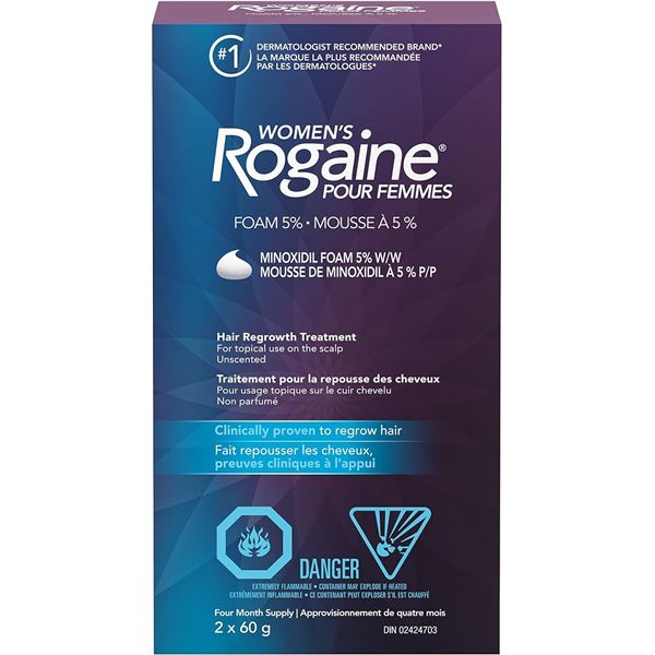 NEW 2-PACK OF WOMEN'S ROGAINE - HAIR REGROWTH