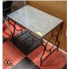 Image 2 : TABLE GALVANIZED METAL TOP RETRO STYLE METAL LEGS