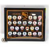 1994/95 NHL PIN SET FRAMED