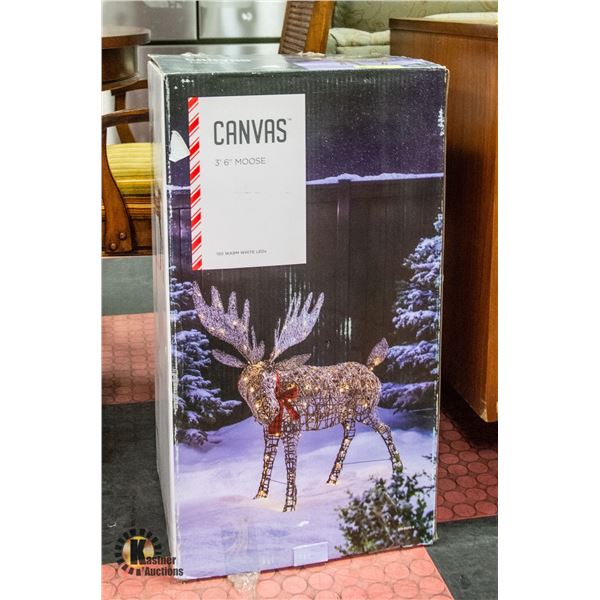 3FT XMAS MOOSE LAWN LIGHTED IN BOX-ESTATE