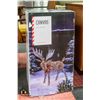 Image 1 : 3FT XMAS MOOSE LAWN LIGHTED IN BOX-ESTATE