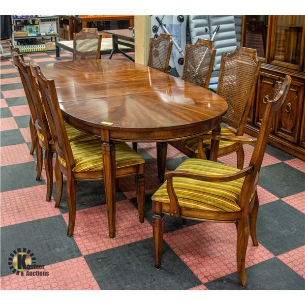 KAUFMAN DINING ROOM SET, TABLE WITH TWO LEAF