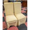 Image 1 : PAIR OF VINTAGE UPHOLSTERED DINING CHAIRS