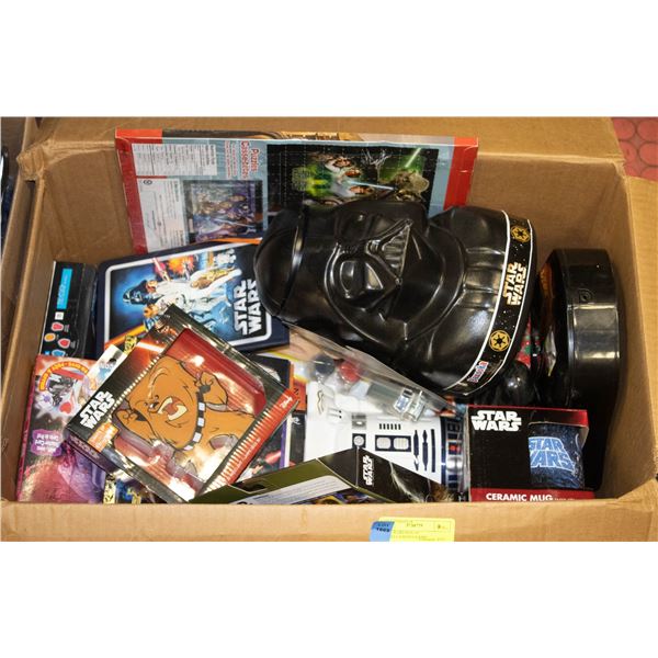 STAR WARS BOX OF MISCELLANEOUS ITEMS