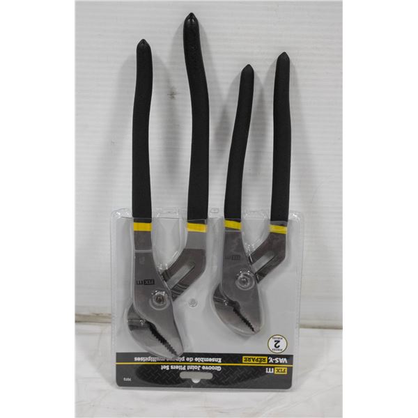 2 PIECE GROOVE JOINT PLIER SET