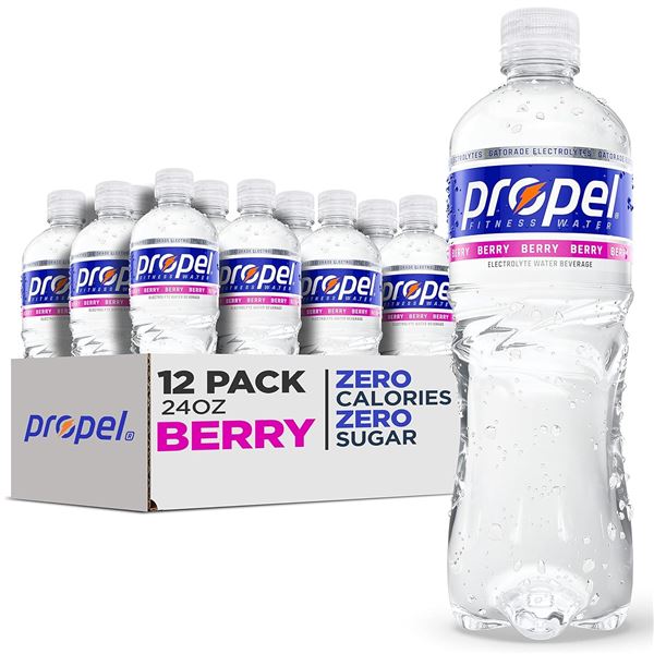 NEW CASE OF 12 PROPEL BERRY FLAVOUR ELECTROLYTE