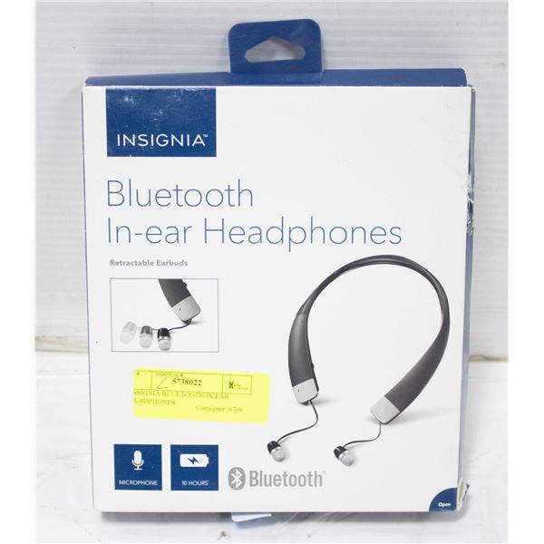 INSIGNIA BLUETOOTH IN EAR HEADPHONES