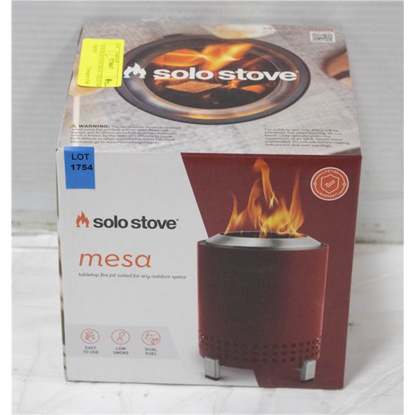 NEW SOLO STOVE MESA TABLETOP FIREPIT