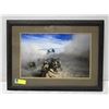 Image 1 : PROFESSIONALY FRAMED MILITARY THEMED PRINT