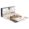 Image 1 : NEW A&A CHESS AND CHECKERS SET 15" VENEER INLAY &