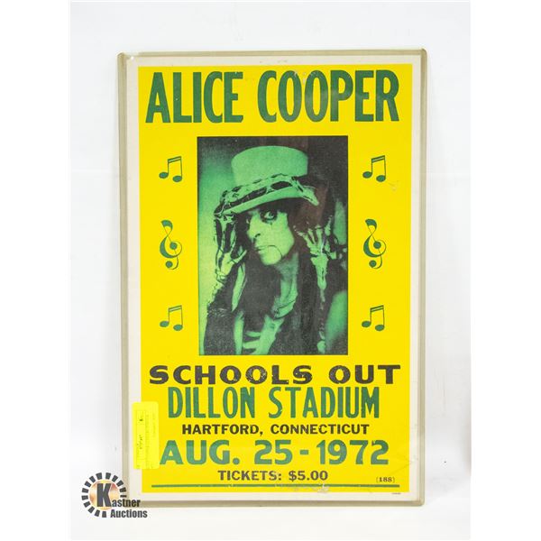 ALICE COOPER CONCERT POSTER 1972