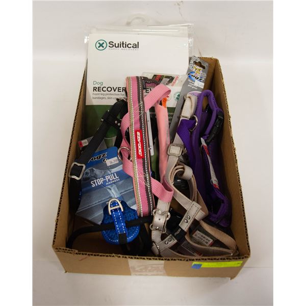 FLAT OF MED SIZE HARNESSES AND RECOVERY SUITS