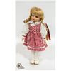 Image 1 : VINTAGE PORCELAIN DOLL IN CHECKERED