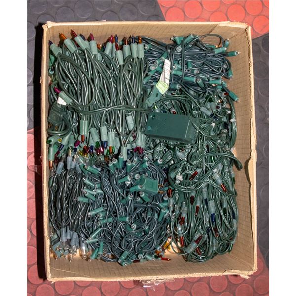 CHRISTMAS LIGHTS- INDOOR- BOX LOT ASST.