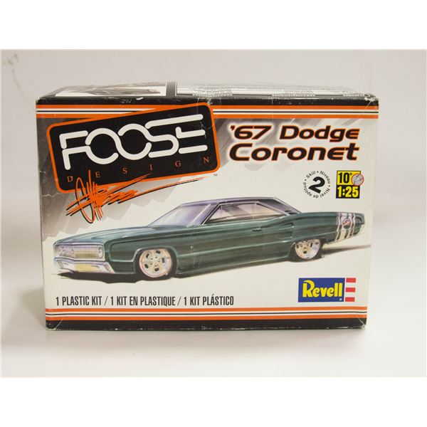 FOOSE DESIGN 67 DODGE CORONET MODEL UNASSEMBLED