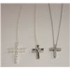 Image 1 : (3) NEW CROSS PENDANT NECKLACES