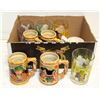 Image 1 : FLAT VINTAGE BAVARIAN STYLE BEER MUGS + 4 MCDONALD