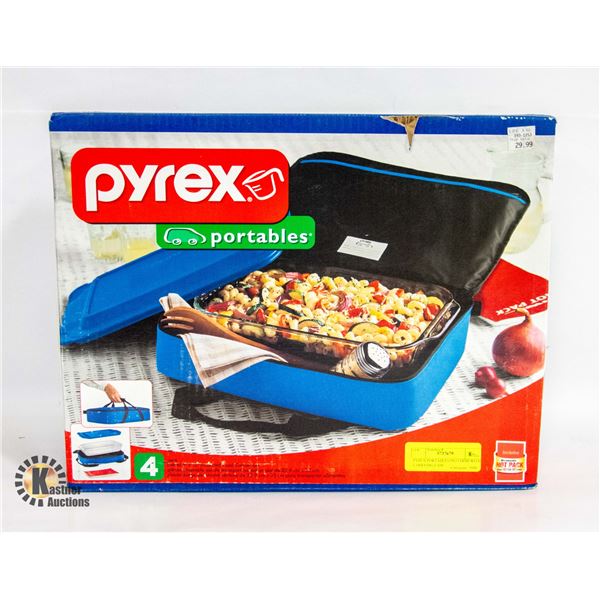 Pyrex Case PYREX PORTABLES 9X13 DISH WITH CARRYING CASE