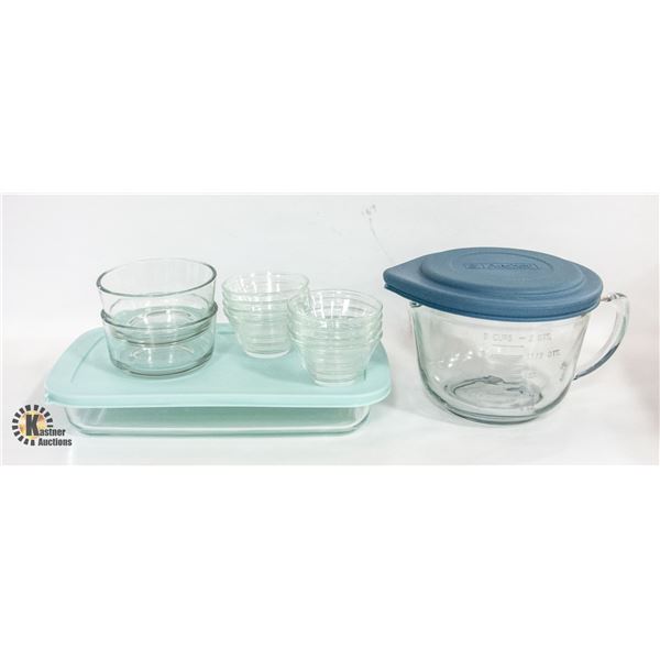 GLASS KITCHEN STORAGE CONTAINERS- 12 ASSORTED