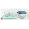 Image 1 : GLASS KITCHEN STORAGE CONTAINERS- 12 ASSORTED