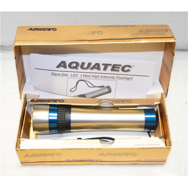 NEW AQUATEC UNDERWATER SCUBA FLASH LIGHT