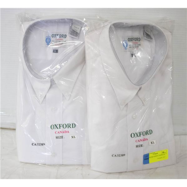 NEW OXFORD SHIRTS 2 WHITE XL