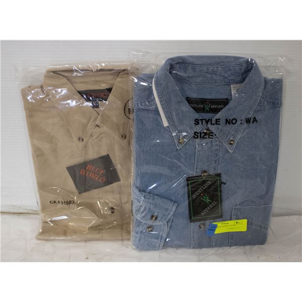 NEW SHIRTS 1DENIM 1TAN M