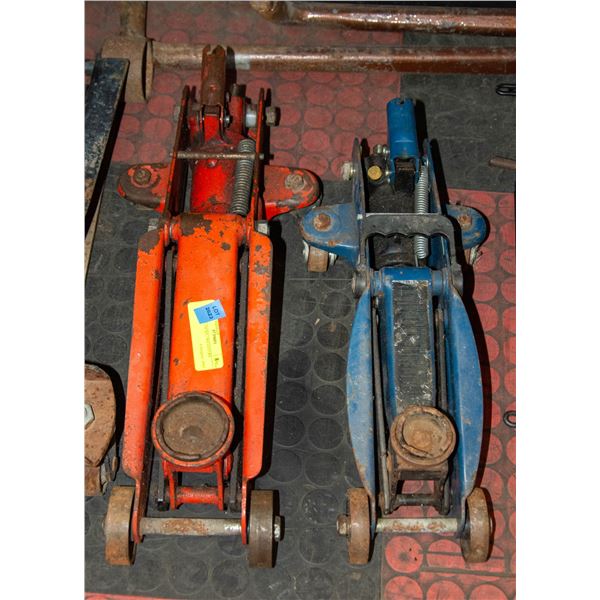 2 FLOOR JACKS - NO LEVERS