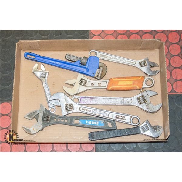 PIPE WRENCH, CRESCENT WRENCHES