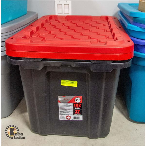 BUNDLE OF TWO TUFF STORE 102 LITERS STORAGE