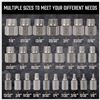 Image 3 : NEW 25 PC SCREW EXTRACTOR SET HEX HEAD MULTISPLINE