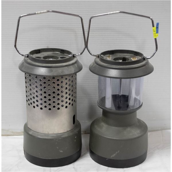 2 - 12VOLT COLEMAN PRODUCTS LANTERN PLUS HEATER