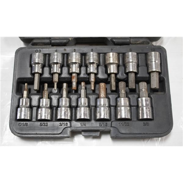 MASTERCRAFT HEX DRIVER SOCKET BIT SET