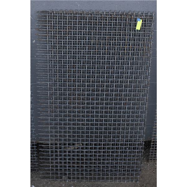 SET OF THREE 48  X 27  HIGH CARBON STEEL SCREENS