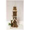 HAND CRAFTED LIGHT UP WOODEN CHURCH