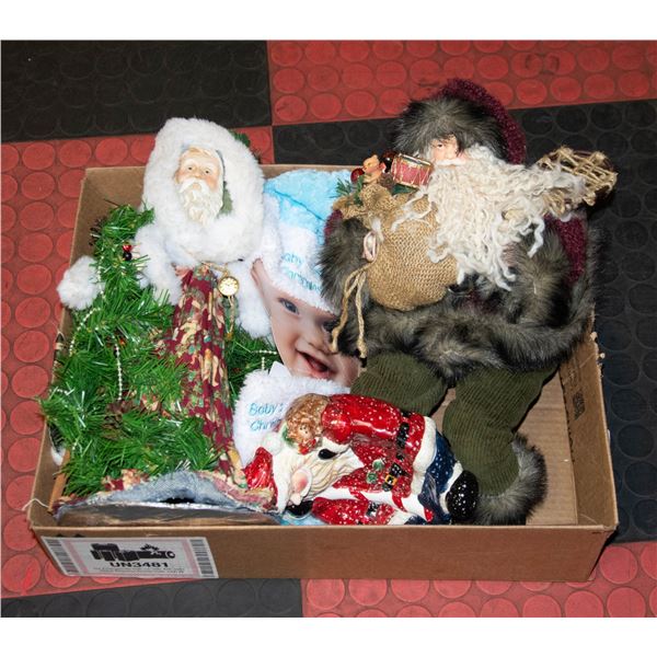 ESTATE SANTAS, BABY STOCKING SET & MORE