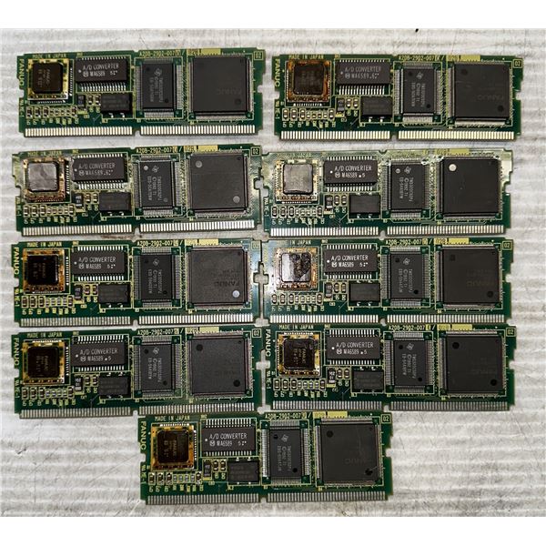 Lot of (9) Fanuc #A20B-2902-0070 Circuit Boards