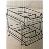 Image 2 : Lot of 1 2-Tier Plastic Storage Organizer for Kitchen/Under Sink