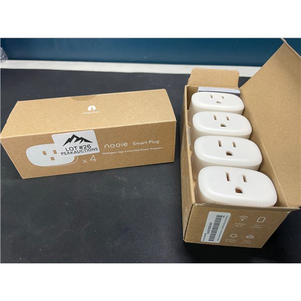 Lot of 2 Multi-Packs of Nooie WiFi Smart Plugs/Sockets - 4pcs per box!
