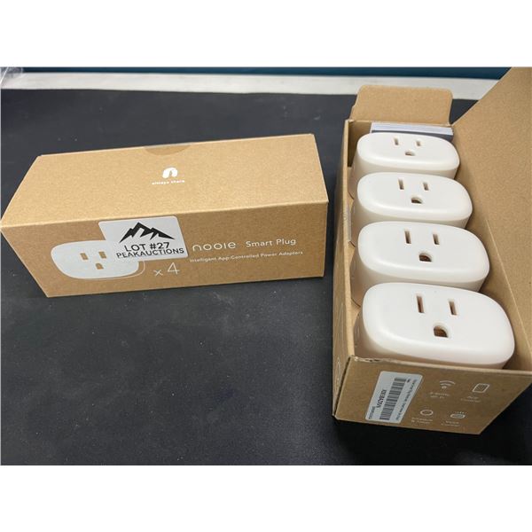 Lot of 2 Multi-Packs of Nooie WiFi Smart Plugs/Sockets - 4pcs per box!