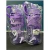 Image 2 : Lot of 2 Sports Water Bottles w/ Straws - 32oz - Purple