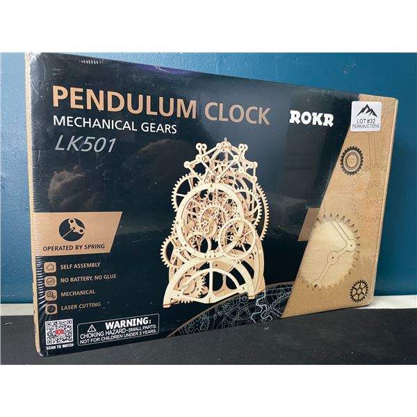 Lot of 1 Rokr Pendulum Clock 3D Wooden Puzzle - Brand New Sealed!