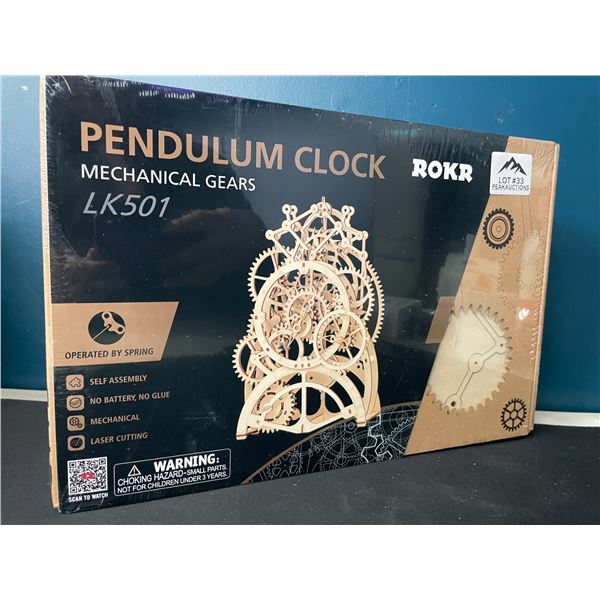 Lot of 1 Rokr Pendulum Clock 3D Wooden Puzzle - Brand New Sealed!