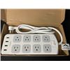 Image 1 : Lot of 1 Multi-Outlet Power Bar/Surge Protector w/ USB Charging Ports
