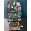 Image 1 : Lot of 1 Among Us Backpack w/ Pencil Pouch & Keychain Figures - Brand New!